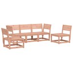 vidaXL Salon de jardin 5 Pièces bois massif de douglas