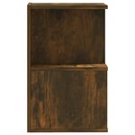 vidaXL Tables de chevet 2 Pièces Chêne fumé 35x35x55 cm Bois d'ingénierie
