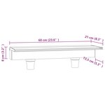 vidaXL Déversoir pour cascade avec LED RVB Acrylique 60 cm