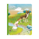 1 Cahier A5 Carreaux Seyes -  Les Fables de La Fontaine Modèle Aléatoire