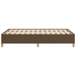 vidaXL Cadre de lit Marron foncé 120x200 cm Tissu