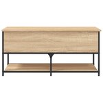 vidaXL Banc de rangement chêne sonoma 100x42 5x47 cm bois d'ingénierie