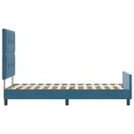 Cadre de lit vidaXL Bleu foncé 80x200 cm Velours