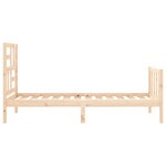 vidaXL Cadre de lit sans matelas bois de pin massif
