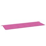 vidaXL Coussin de banc de jardin rose 150x50x4 cm tissu oxford