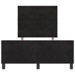 Cadre de lit en velours noir vidaXL 120x200 cm