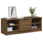 vidaXL Meuble TV Chêne marron 102x35 5x36 5 cm Bois d'ingénierie