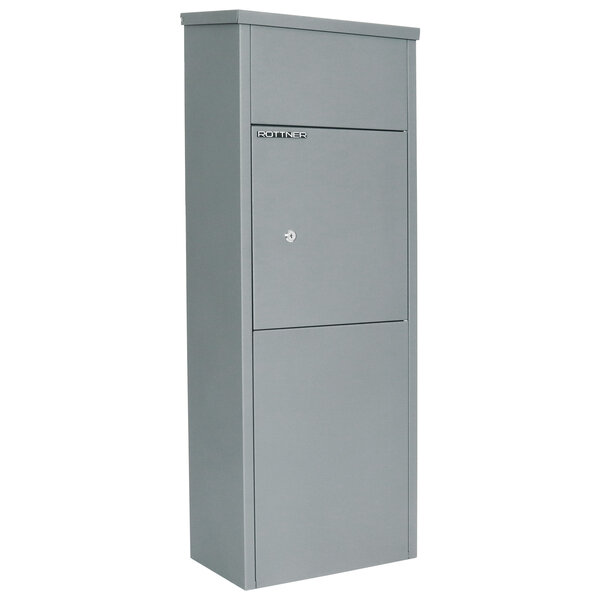 Rottner parcel keeper 1000 boîte à colis grise avec verrouillage cylindrique