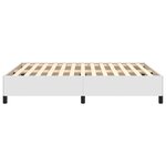 vidaXL Cadre de lit sans matelas blanc 140x190 cm similicuir