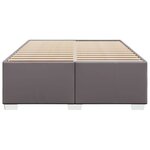 vidaXL Cadre de lit Gris 160x200 cm Similicuir
