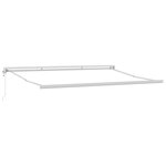 Store rétractable automatique vidaXL Blanc 400x300 cm