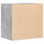 vidaXL Commode d'angle gris béton 60x41x58 cm bois d'ingénierie