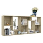 vidaXL Bibliothèque Chêne sonoma 67x24x161 cm Bois d'ingénierie