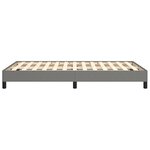 vidaXL Cadre de lit gris foncé 120x190 cm tissu