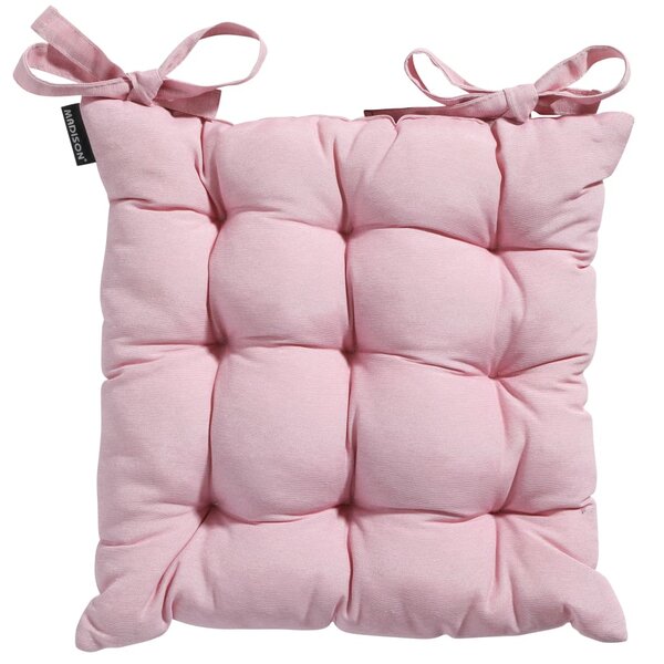 Madison Coussin de siège Panama 46x46 cm Rose pâle