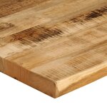 vidaXL Dessus de table bord vivant 100x80x2 5 cm bois de manguier brut