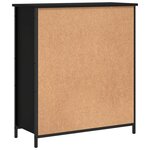 vidaXL Buffet noir 70x30x80 cm bois d'ingénierie