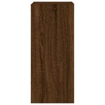 vidaXL Meubles TV muraux lumières LED 2 Pièces chêne marron 30 5x35x70 cm