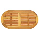 vidaXL Plateau de table 100x50x2.2 cm ovale en bois massif d'acacia