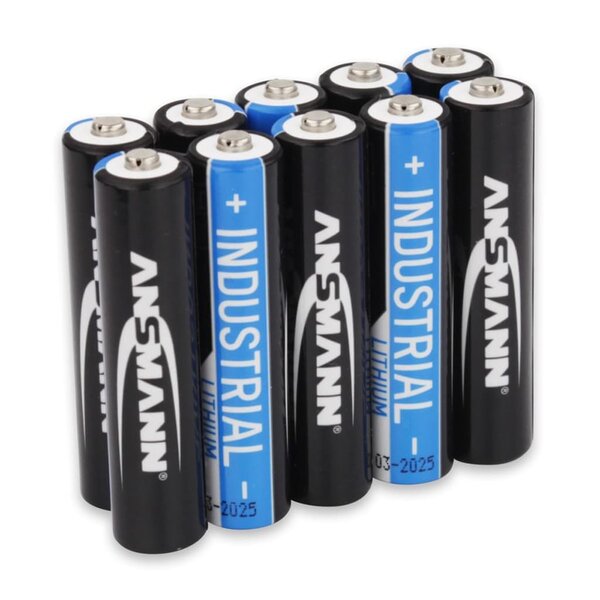 Ansmann piles au lithium industrielles aaa 10 pièces 1501-0010