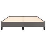 vidaXL Cadre de lit Gris 140x190 cm Similicuir