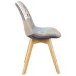Chaise de salle à manger bois et lin gris 19_0000384