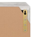 vidaXL Meuble TV Béton 88 5x27 5x30 5 cm Bois d’ingénierie