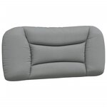 vidaXL Lit avec matelas gris clair 80x200 cm tissu