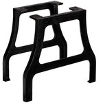 vidaXL Pied de table basse 2 Pièces Cadre en A Fonte