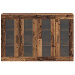 vidaXL Set de meubles muraux 2 Pièces Bois Ancien 69 5x34x90 cm