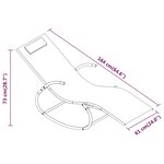 vidaXL Chaise longue à bascule vert acier et textilène