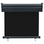 vidaXL Auvent latéral de balcon 85x250 cm noir