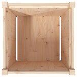 vidaXL Jardinières 2 Pièces bois de pin massif
