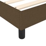 vidaXL Cadre de lit sans matelas marron foncé 80x200 cm tissu