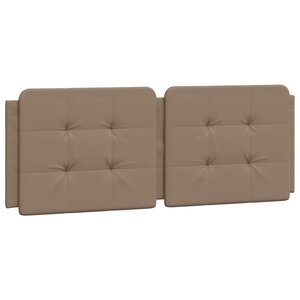 vidaXL Coussin de tête de lit cappuccino 140 cm similicuir