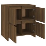 vidaXL Buffets 2 Pièces Chêne marron 70x41x75 cm Bois d'ingénierie