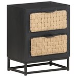 vidaXL Table de chevet 40x30x50 cm Bois de manguier massif
