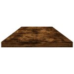 vidaXL Étagères murales 4Pièces chêne fumé 100x20x1 5cm bois d'ingénierie