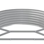 vidaXL Lit surélevé de jardin Acier enduit de poudre marron
