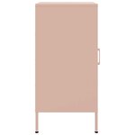 vidaXL Buffet rose 36x39x79 cm acier laminé à froid