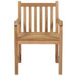 vidaXL Chaises de jardin lot de 2 avec coussins vert vif Teck massif