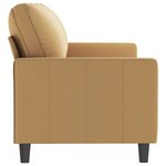 vidaXL Canapé à 3 places Marron 180 cm Velours