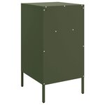 vidaXL Tables de chevet 2 Pièces vert olive 36x39x68 cm