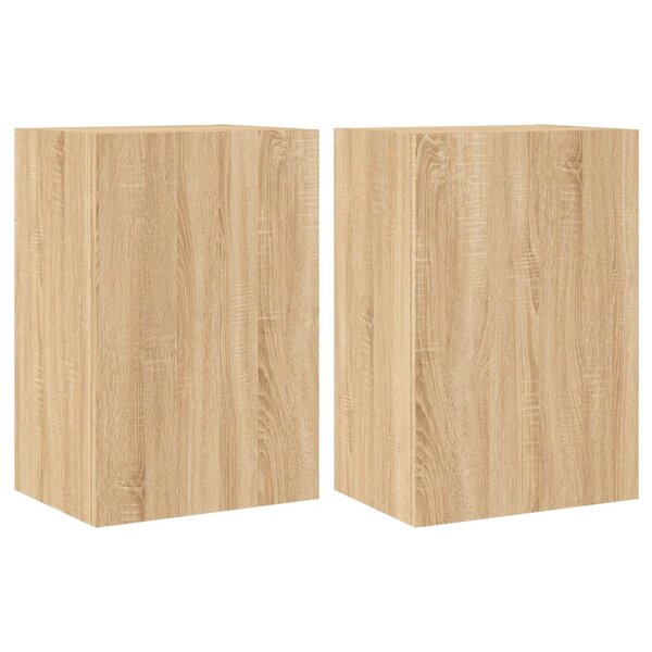 vidaXL Meubles TV muraux 2 Pièces chêne sonoma 40 5x30x60 cm