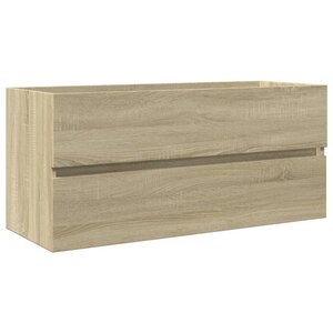 vidaXL Armoire de lavabo de salle de bain chêne sonoma 100x38 5x45 cm