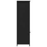 vidaXL Buffet haut noir 62x36x121 5 cm bois d'ingénierie
