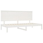 vidaXL Lit de jour sans matelas blanc 80x200 cm bois de pin massif