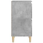 vidaXL Buffets 2 Pièces gris béton 60x35x70 cm bois d'ingénierie
