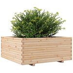 vidaXL Jardinière 110x110x49 5 cm bois de pin massif