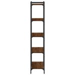 vidaXL Bibliothèque 5 niveaux chêne marron 80x30x154cm bois ingénierie
